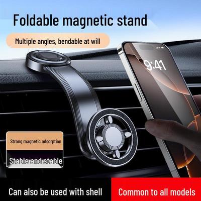 MagSafe Car Phone Holder: Strong Magnetic Rotating Mount