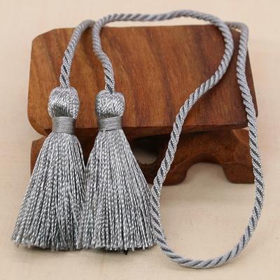 Embrasses de rideaux en Polyester, accessoires de fenêtre de salon, support de boule suspendu de bureau, cordes à pampilles tissées à la main