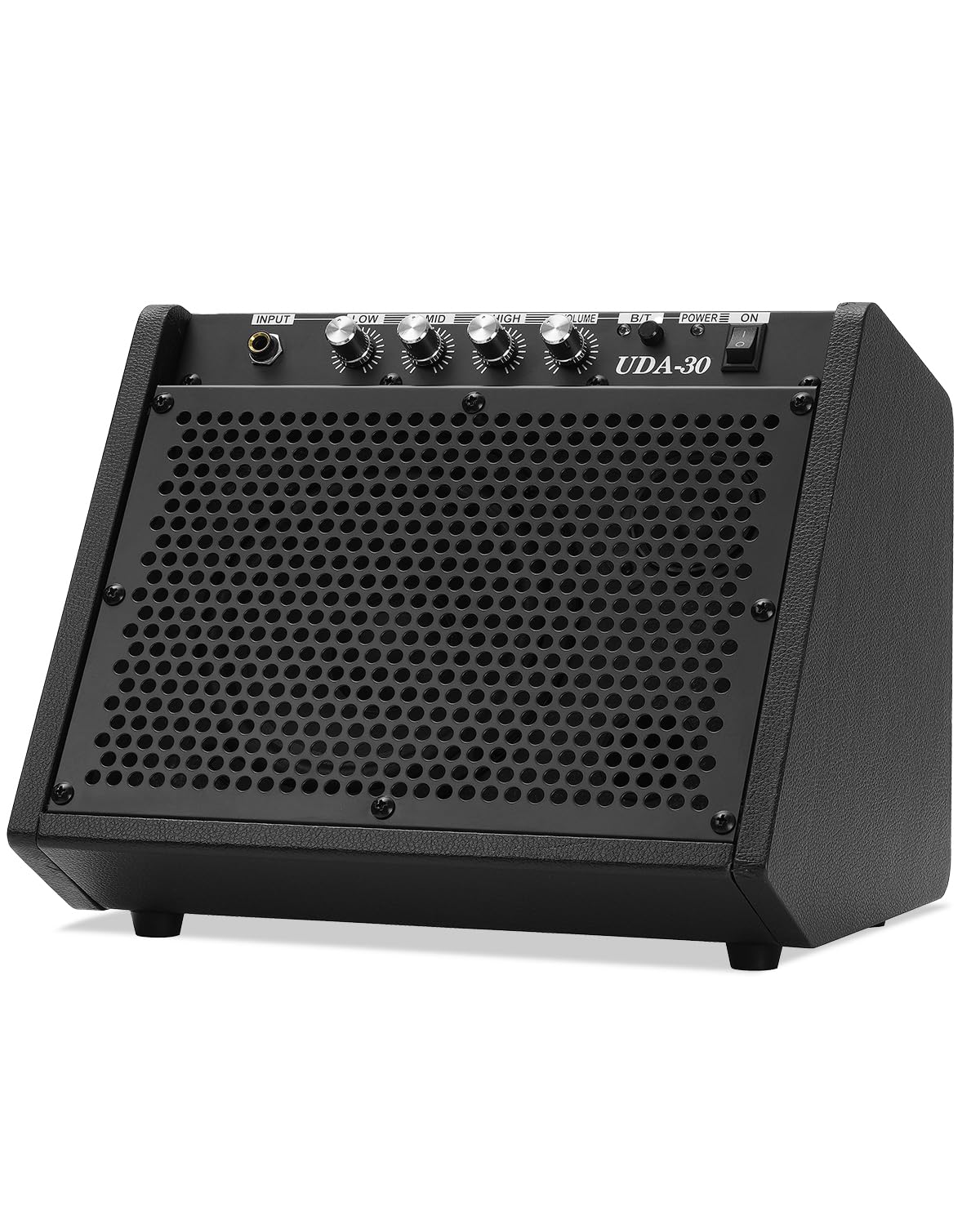 30W Wireless Electronic Drum Amplifier with EQ Portable Amplifier Compatible with Electronic Drum and Keyboards Compact Design for Practice and Home чёрный