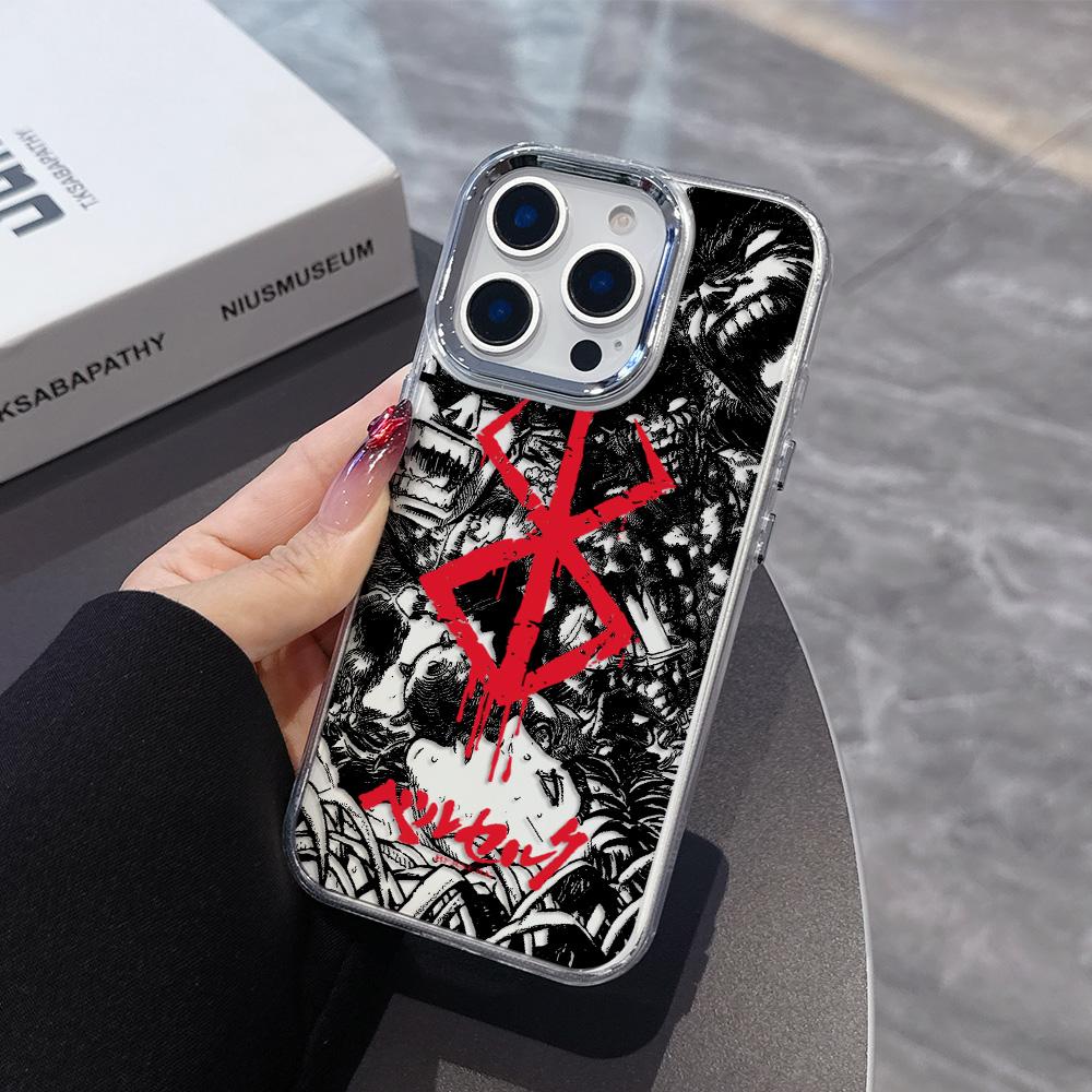 Berserk Comics Hot Anime Phone Case For iPhone 17 16e 16 15 14 13 12 11 Mini Pro Max X XR XSMAX 8Air Plus Transparent Soft Cover