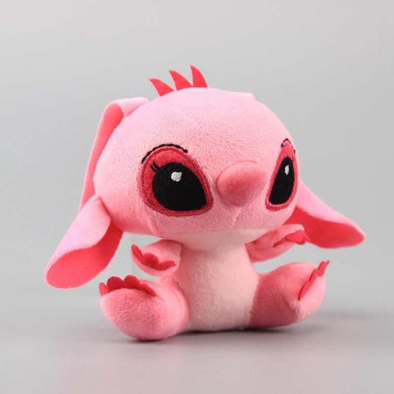 Kinds 2 Lilo And Stitch Plush Toy Hanging Key Chain Hanger Doll Pendant Mini