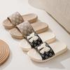 2025 New Fashionable Women's Bow Cool Slippers Can Be Worn Outside Non-slip Lightweight Men's Bathroom Slippers