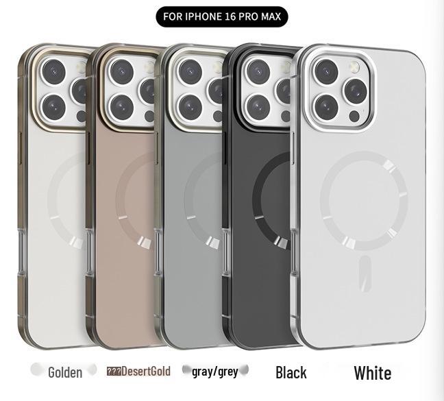 Premium Magnetische Kabellose Lade Metallrahmen Hülle für iPhone 17 Pro Max
