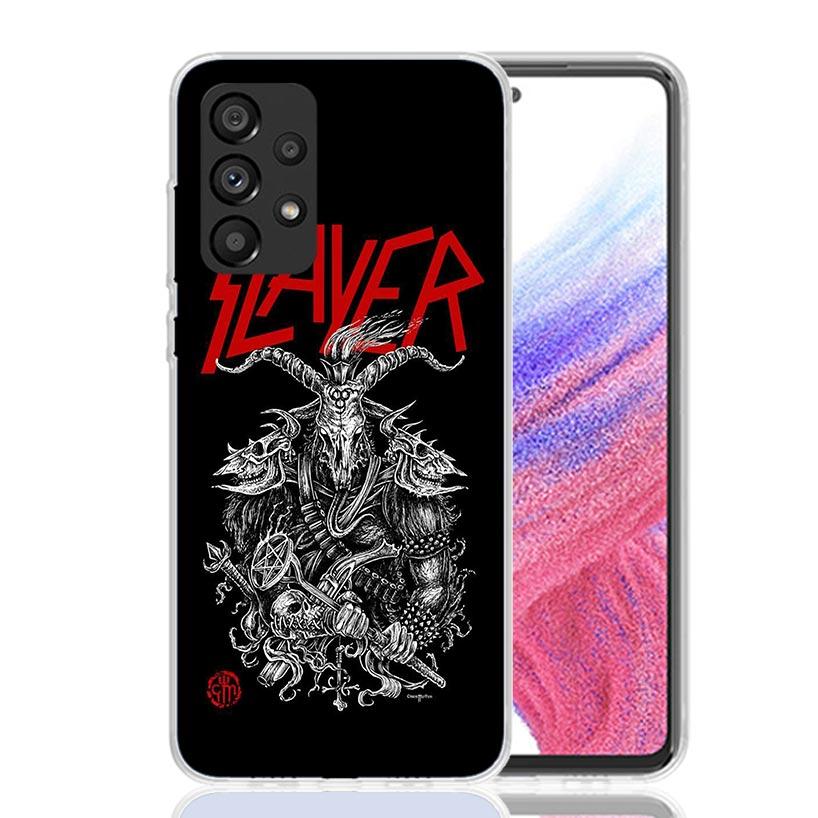 Slayer Heavy Metal Rock Band Phone Case For Samsung Galaxy A17 A16 A14 A15 A13 A57 A56 A54 A55 A53 A37 A36 A34 A35 A33 A26 A24 A