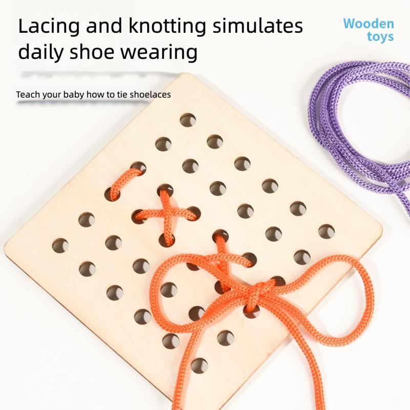 Children's threading board kindergarten educational materials early education fine motor training sensory integration toys