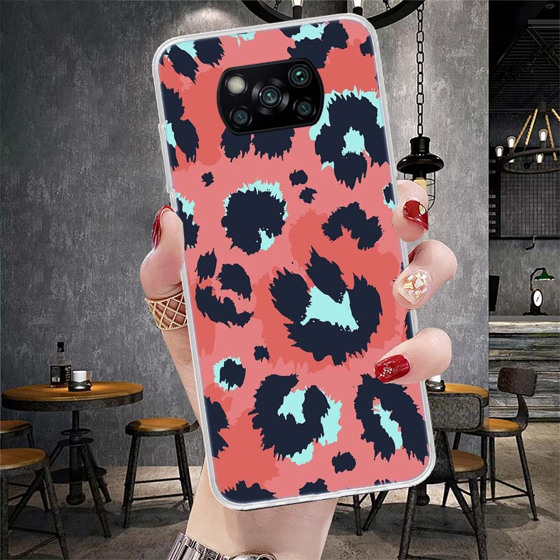Tiger Leopard Print Panther Phone Case For Xiaomi Redmi 15C 15 13C 13 Poco X5 X6 X7 F7 Ultra M7 12C 12 10 10C 9C 9A 9T 9 Fundas