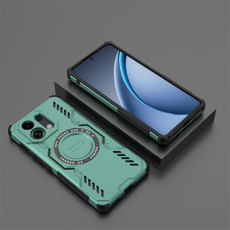 Armor Case For Oppo K13 Turbo Magnetic Adsorption Wireless Charge Cover Oppo K13 Turbo Pro Case For Oppo K13 Turbo Case 6.8 Inch