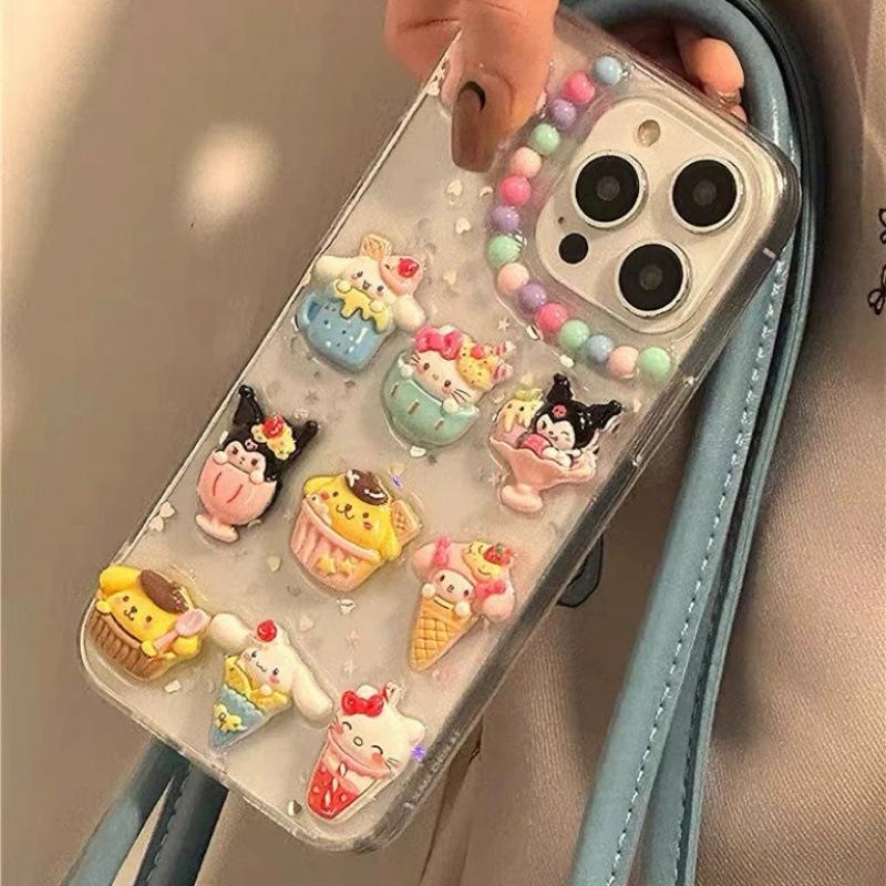 Sanrio Cartoon Ice Cream iPhone 15 Pro Max/14 Pro/13 Pro Max Case