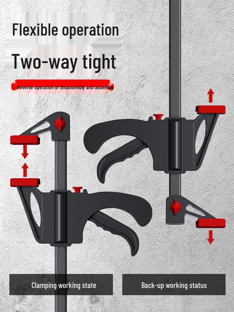 Quick Tightening Woodworking F-Clamp Tool Set A-Clamp 4  Upgrade (Clamp Length 4cm)