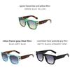 Men Square Frame Sunglasses With Uv400 Protection For Summer Fashion And Travel