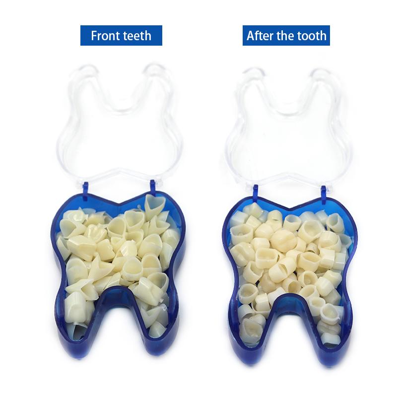50 Pcs/Box Dental Temporary Crown Kit Anterior Front Molar Posterior Teeth Veneers Dentistry Tooth Whitening Tools