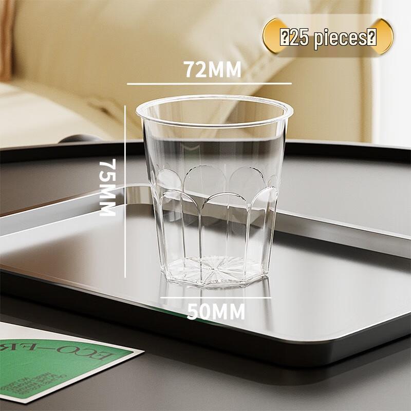 ZISIZ Thickened Transparent Disposable Cups