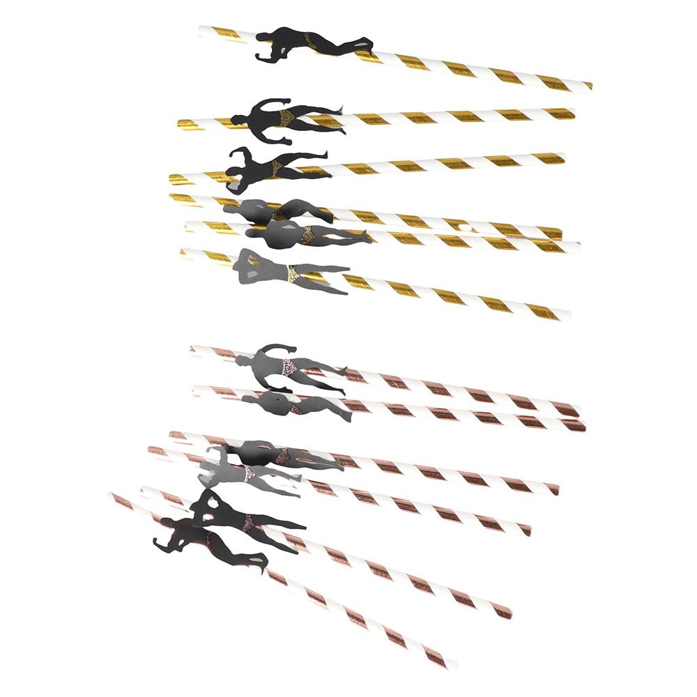 Male for Bachelorette Party Party Supplies Drinking Accessories Disposable Straws Paper Straws