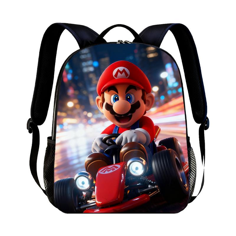 Νέο Σακίδιο Νηπιαγωγείου Super Mario Παιδικό με Εκτύπωση Mario Καθημερινό Casual Σακίδιο για Αγόρια Κορίτσια
