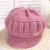 New Style of Women's Winter Woolen Knitted Hat with Fleece and Thickening, Mom Hat, Winter Hat