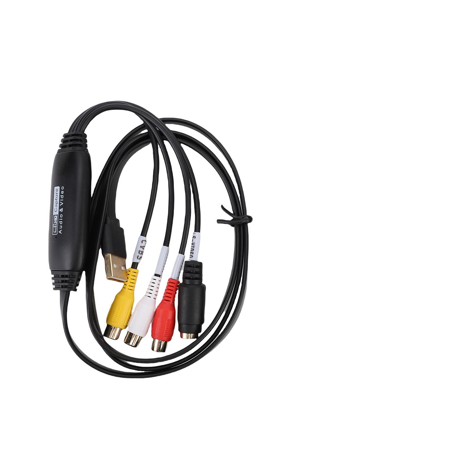 

CVBS S Video to USB Video Converter Adapter Plug and Play 1080P USB Video Capture Card for Windows