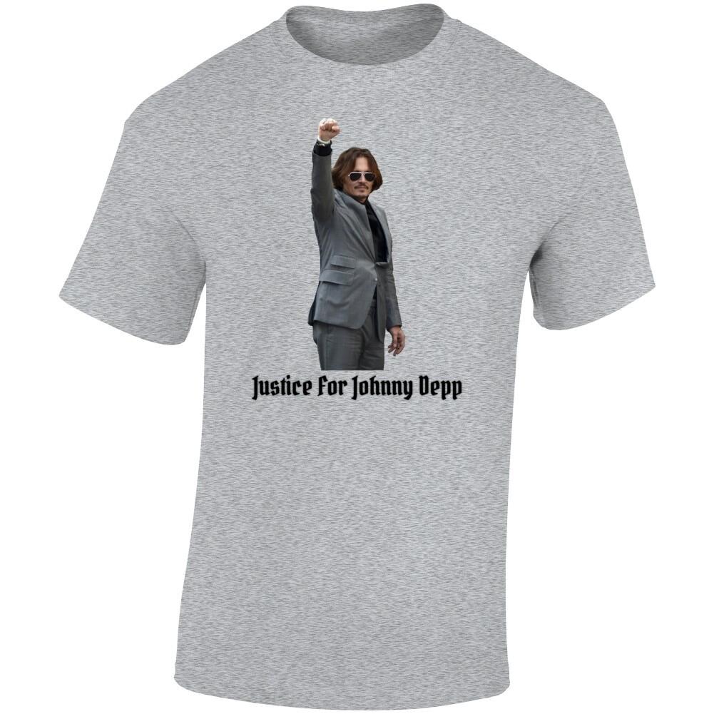 Justice For Johnny Depp T Shirt Novelty Celebrity Actor Domestic Court Case Tee XXXXL