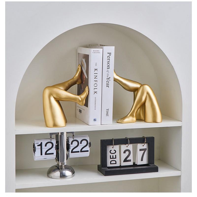 Modern Abstract Human Figure Resin Bookend Sculpture Decor Living Room Office Desk Home