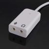 Portable 3D Virtual Network Audio Song Sound Card Adapter USB Channel with Cable