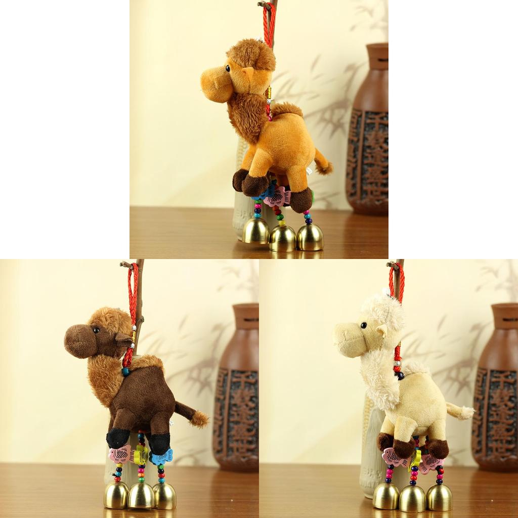 Camel Plush Keychain With Pp Cotton Filling For Travel Souvenirs And Bag Decor