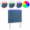 VidaXL LED Headboard Bedroom Furniture Single Bed Accessory Headboard Bed Frame Interior Dark Blue 3122178