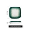 Nordic Style Gradient Square Ceramic Dinner Plate