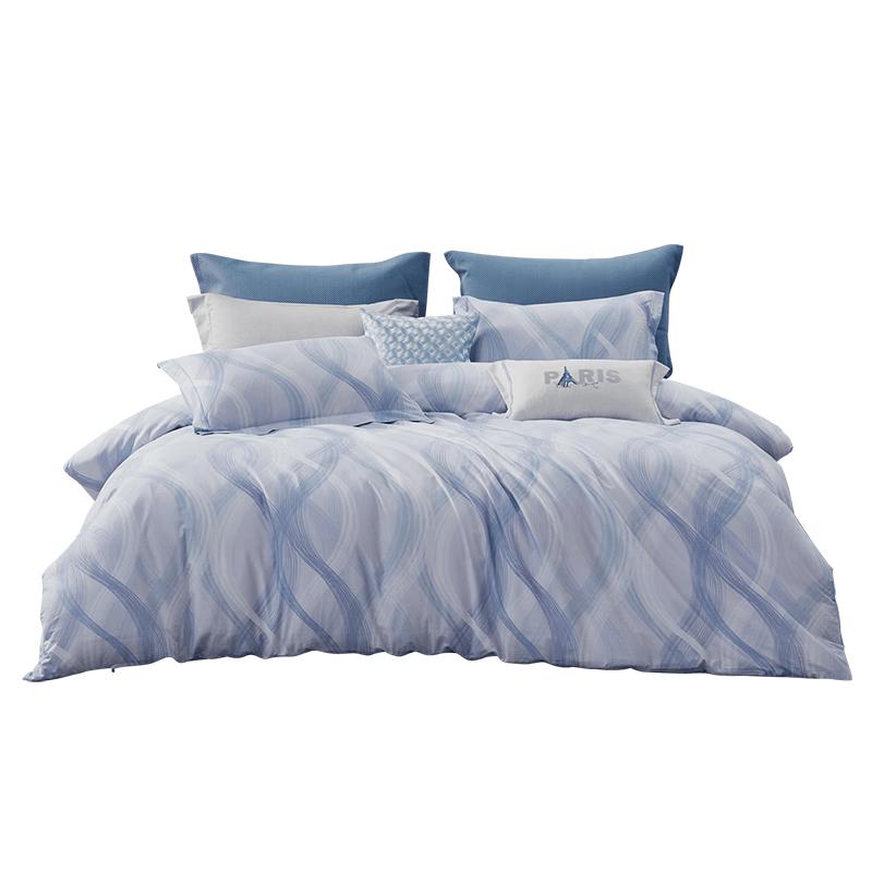 Mengjie 70th Anniversary Combed Cotton 4-Piece Bedding Set