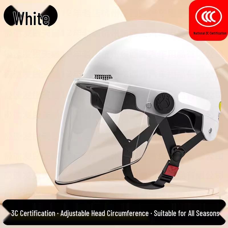 Universal 3C Certified Electric Bicycle Helmet with Sun Visor for Adults & Children - All-Season Safety Helmet for Men, Women & Scooter Riders