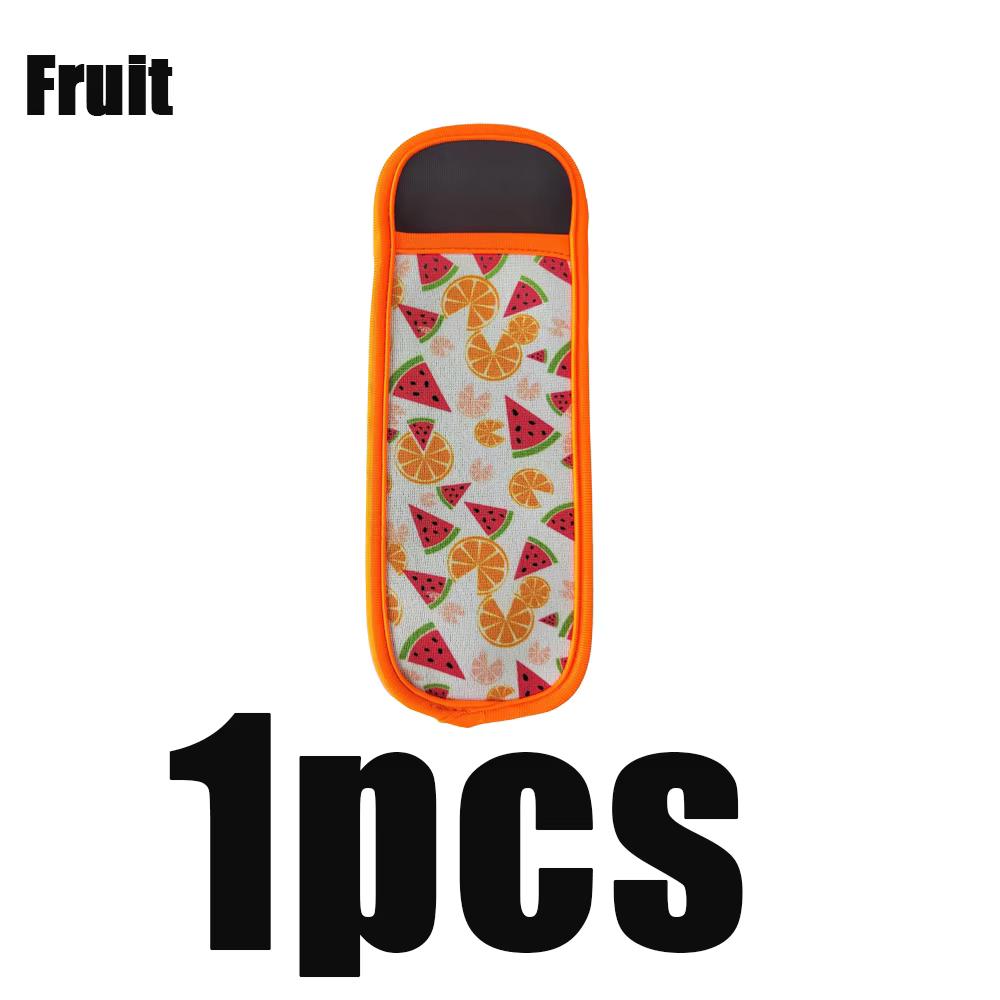 Popsicle Holders Bags Ice Pop Reusable Cartoon Pattern For Yogurt Tubes Freezer Juice Bars Colorful Sleeves Protective Cover