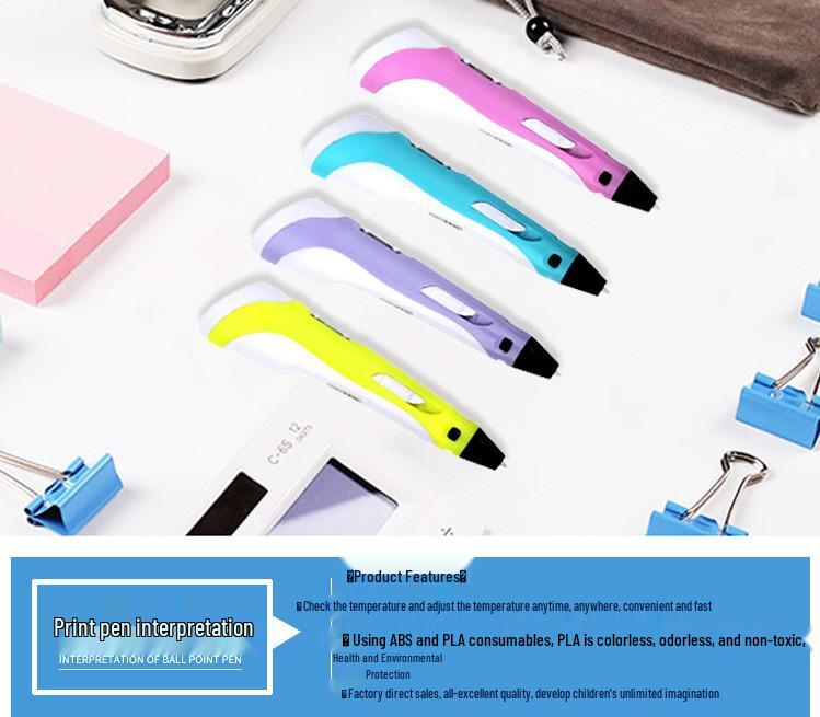Second Generation High-Temperature 3D Printing Pen for Kids and Students – Popular Gift Item