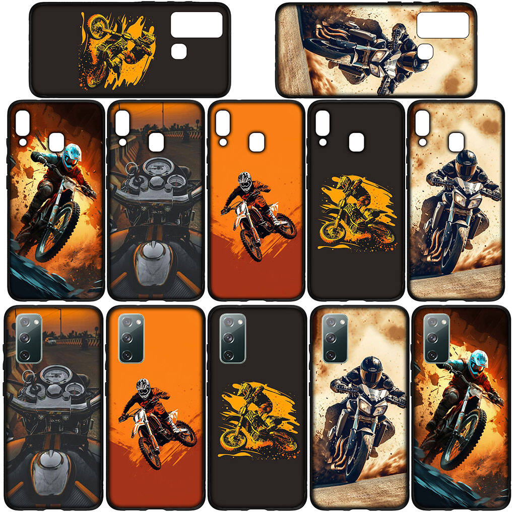 For iPhone 17 16 15 Xiaomi Poco F7 F8 X7 C85 C75 C71 M8 Redmi Note 14 13 12 11 Pro Max 14C 13C 15C A3 A4 Phone Case Moto Cross Motorcycle Mobile Cover