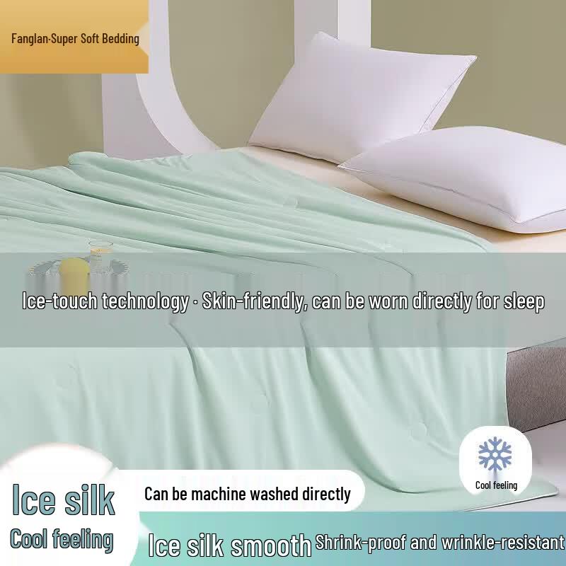 Fang Wang Double-Sided Cool Touch Jacquard Summer Quilt