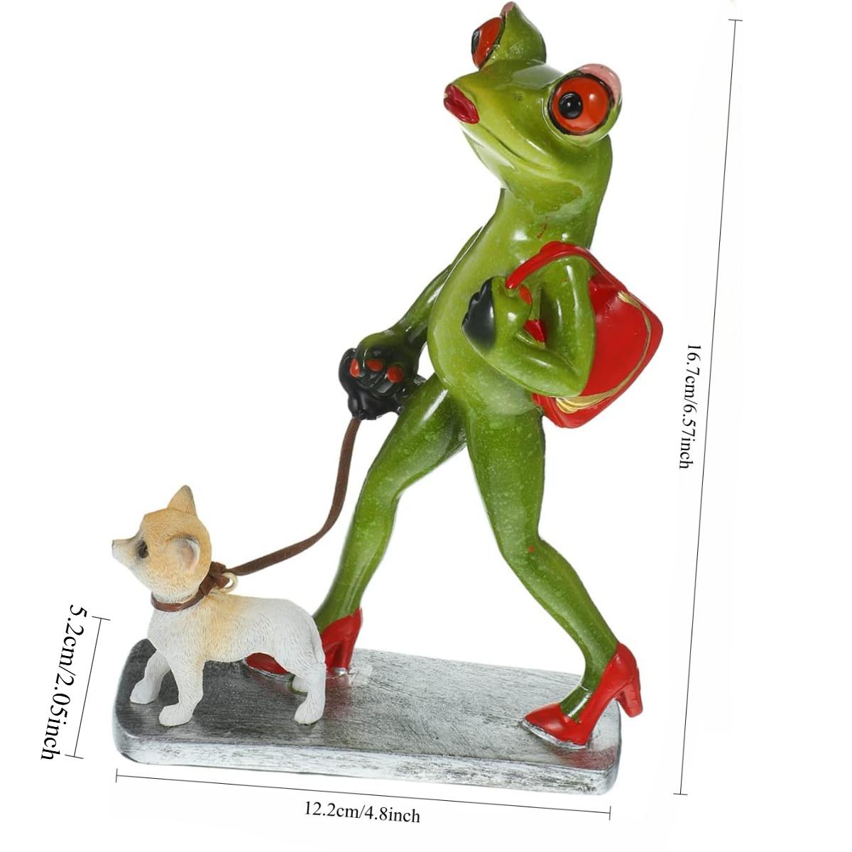 

Лягушка Декор Лягушка Ходячая Собака Украшение Лягушка Садовая Скульптура Настольная Фигурка Лягушки Ходячая Уличная Фигурка Лягушки Из Смолы Декор Лягушка Украшение зелёный