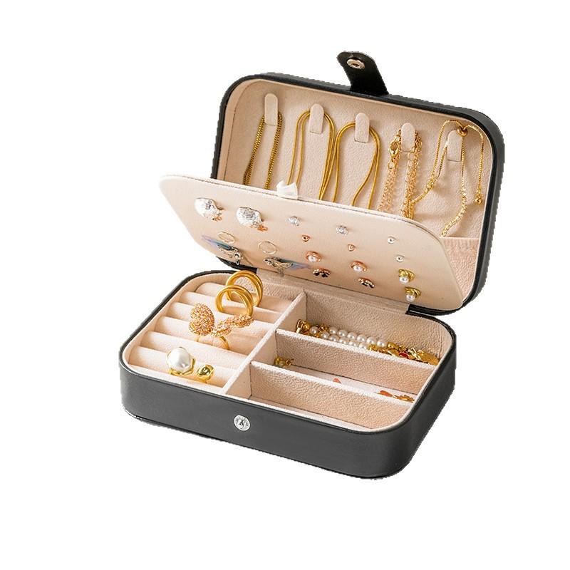 Mini Cutie Portabilă pentru Bijuterii pentru Inele, Cercei și Coliere