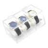 Acrylic Watch Box with Multiple Compartments Transparent Watches Display Case Timepieces Container for Men and Women