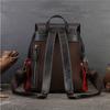 Johnature Retro Handmade Totem Embossed Genuine Leather Backpack Women Bag Large Capacity Cowhide Bagpack Travel Bags
