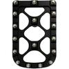 MX Style Brake Pedal Pad Foot Peg Step Plate Fit for Harley Softail FL 1986-2017 Dyna FLD 2012-2016 Touring Trike 1980-2025 Black