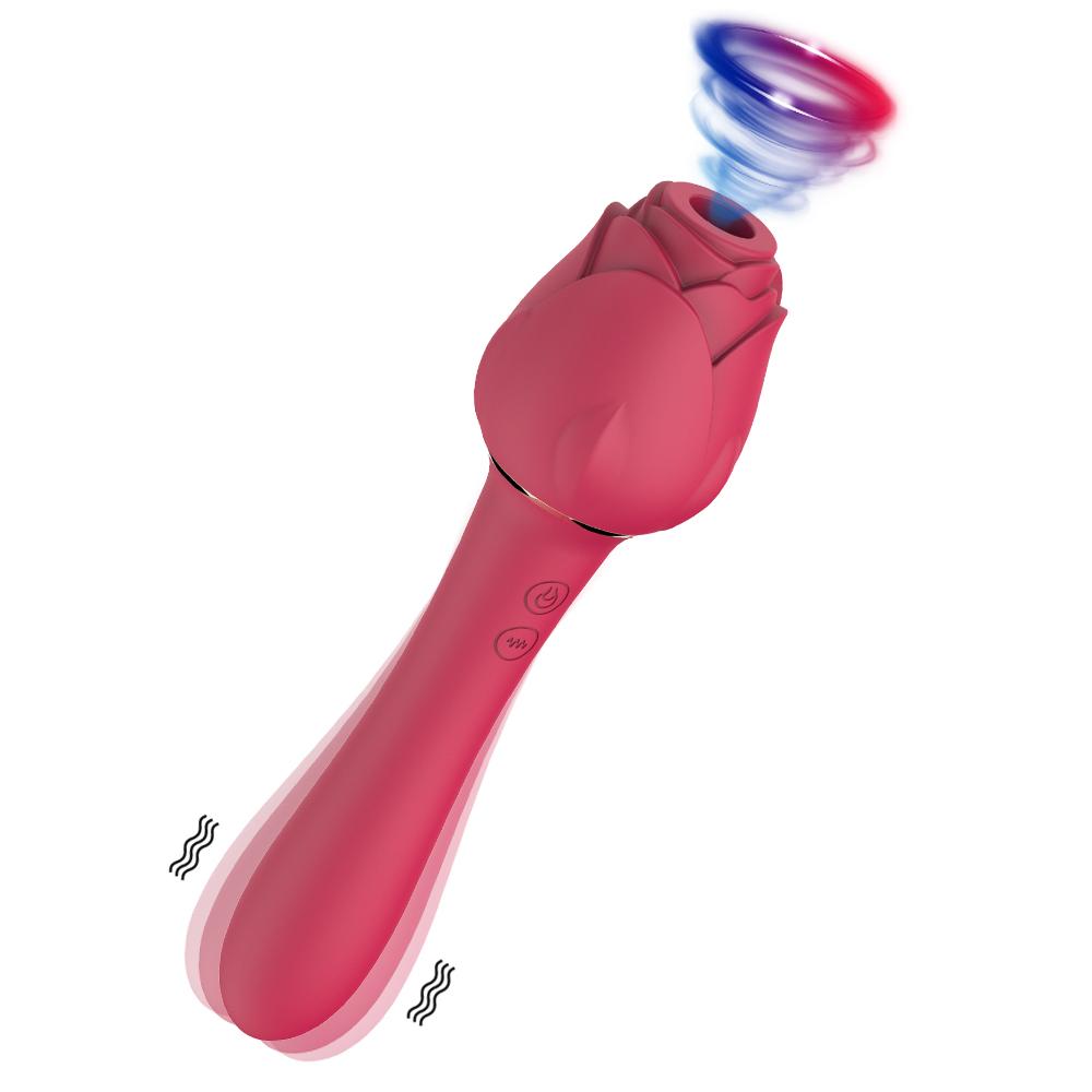 Rose-Sucking Toys Vibrator For Women Nipples Clitoris Vacuum Clit Sucker Stimulator Female Sex Toys Goods Vibrators For Adults