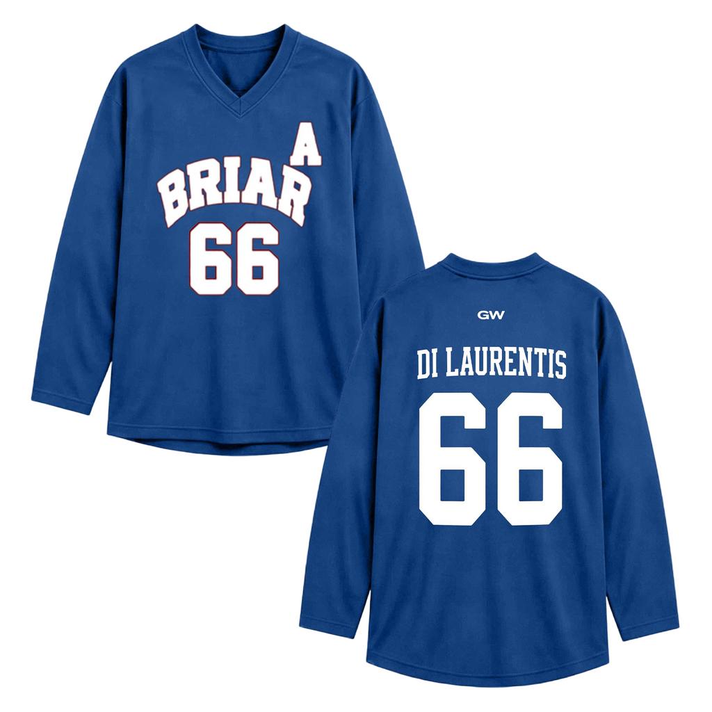 Long Sleeve V Neck University Hawks Logo Printed Athletic Jersey Pullover Top for Men and Women Comfortable Fit