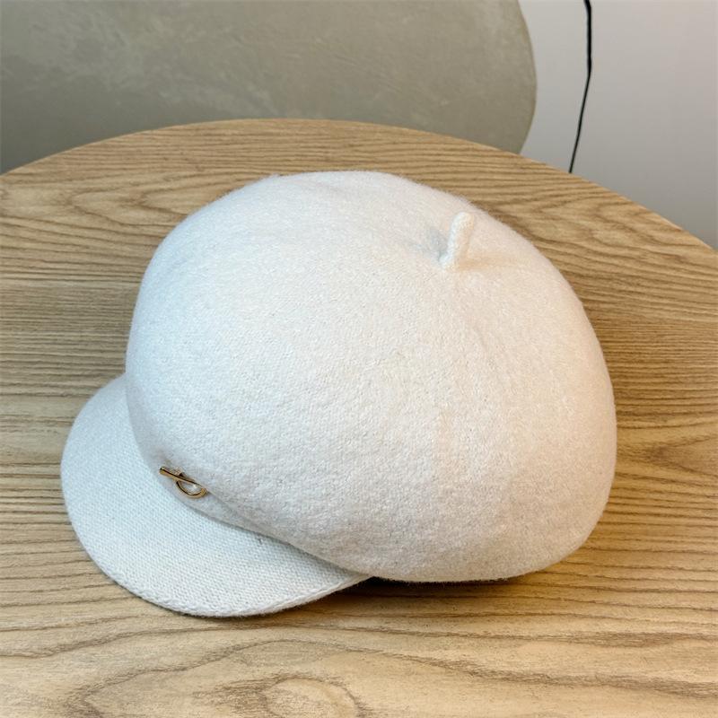 Vintage Britisk Caps Beret Høst og Vinter Ny Casual Malerberet