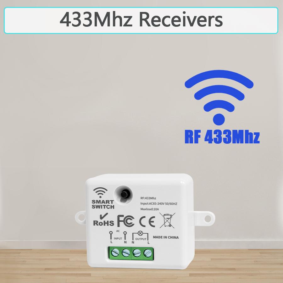 Беспроводной настенный выключатель света RF 433 МГц пульт дистанционного управления 1/2/3-канальный прерыватель умный выключатель освещения для светодиодной лампы 10A 110 В 220 В