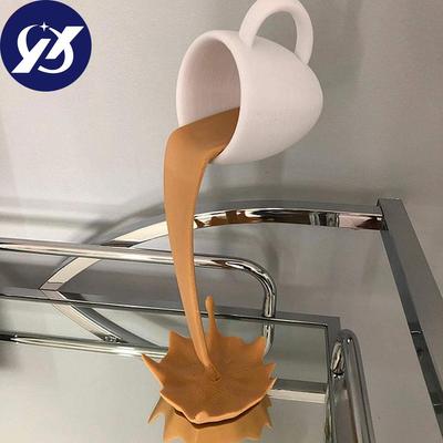 Taza de café flotante, escultura divertida, taza para salpicaduras líquidas, adornos artísticos 3D para decoración de oficina, escritorio, hogar y cocina