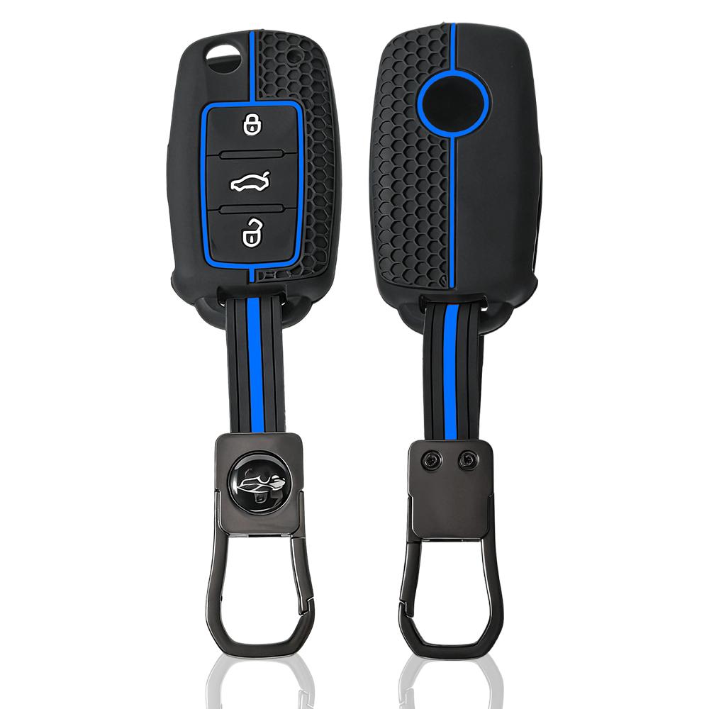 Silicone Car Key Case Protect Cover for Skoda Yeti Superb Rapid Octavia for SEAT Leon Ibiza for VW VOLKSWAGEN Golf Jetta POLO