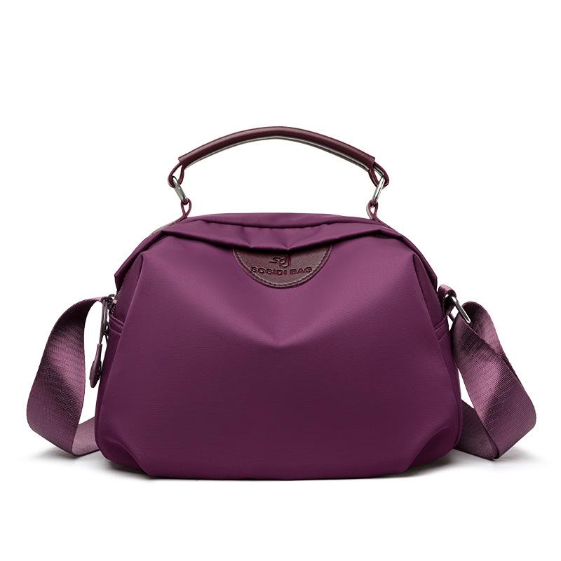 Сумка через плечо Легкая нейлоновая маленькая сумка Женская сумка кроссбоди фиолетовый