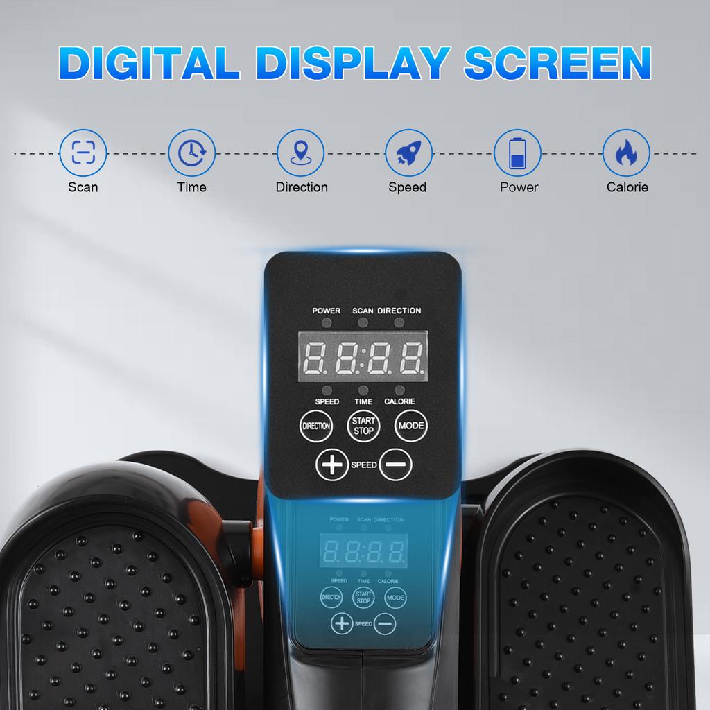 Maszyna eliptyczna pod biurkiem, elektryczna, pedałowa, do ćwiczeń na siedząco, z pilotem zdalnego sterowania, do biura domowego