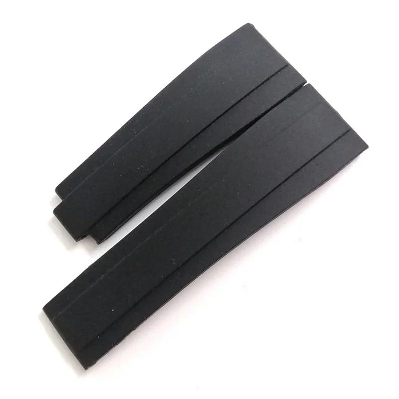9x16mm for Rolex watch band universal replacement straps rubber wristband men women waterproof bracelet accessories strap 21mm 21mm чёрный