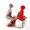 Christmas Decorative Home Fabric Faceless Doll Curtains Decoration Item Christmas Knitted Hat Doll Curtains Hook