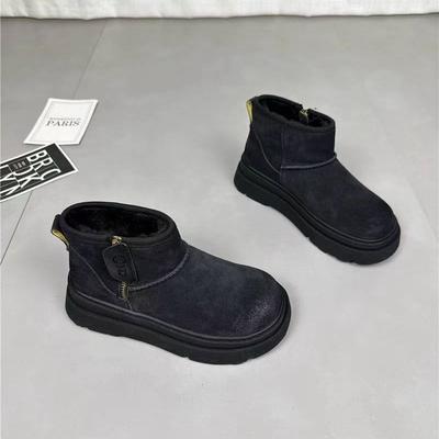 Winter New Short Boots Thickened Warm Thick-soled Velvet Non-slip Boots Women's Snow Bread Cotton Shoes Martin Boots Women's