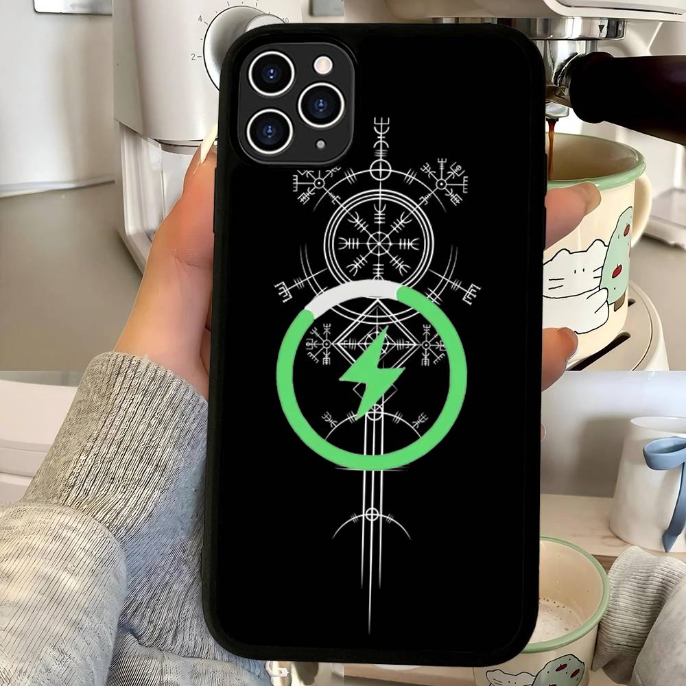 V-Viking Logo V-Vegvisir Magnetic Wireless Phone Case For IPhone 17 16 15 14 13 12 11 Pro Max For Magsafe Cover