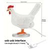 Dekorativa nattlampor Simulerade djur Heminredning Party Carnival Chicken Lamp Ornaments